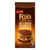 Foxs - Fabulous Half-Coated Milk Chocolate Cookies - 175g are delicious.